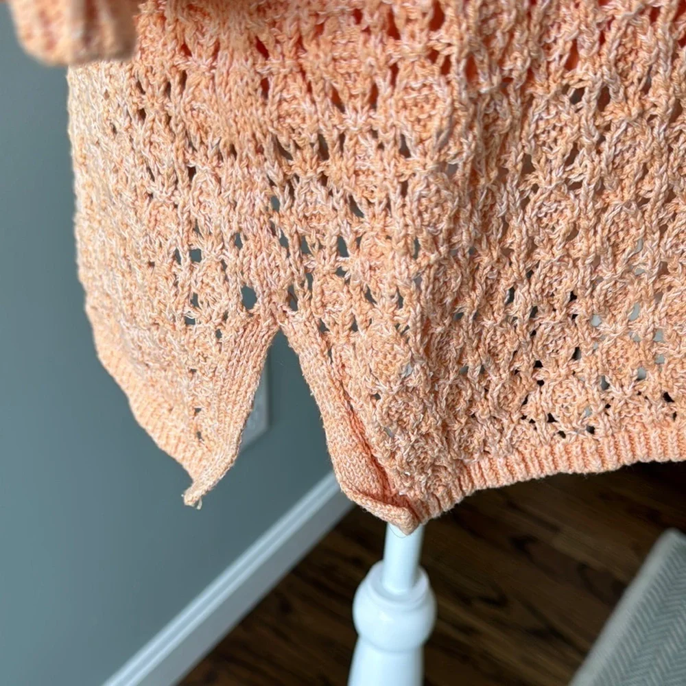 Chico's Orange Knit Sweater with matching tank size 3. 2 piece set
